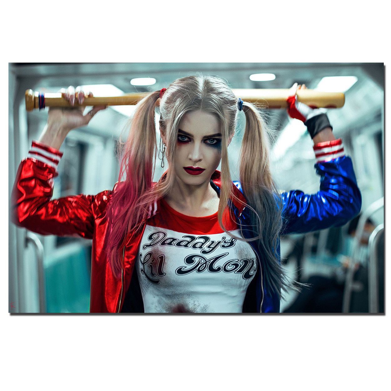 Bad Girl Harley Quinn Wall Art Silk Poster 24x36inch 24x43inch Cheap Wall Stickers For Bedrooms Child Wall Stickers From Wangzhi Hao8 12 05