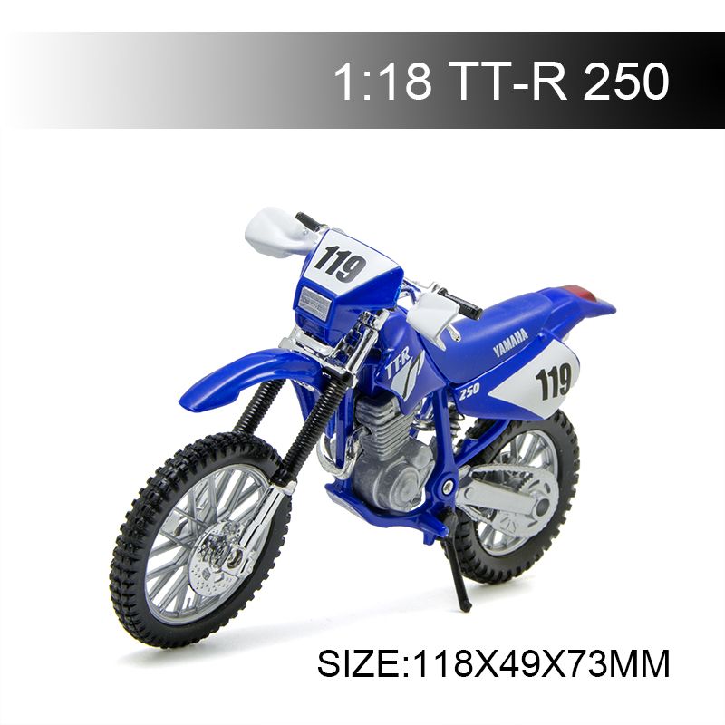 1:18 Maisto YAMAHA TT R250 Motorcycle Motocross Model Toy 