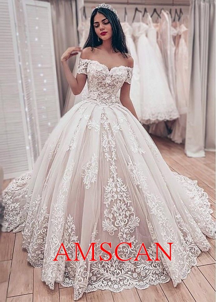 Compre Vestidos Novia Vestido De 2020 Africana Apliques De Encaje De La Boda  Vestido De Bola Más El Tamaño De Una Línea Vestidos De Boda De Vestidos De  Boda Vestidos De Novia