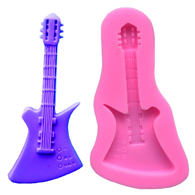 Acheter Pas Cher Decoration De Gateau De Bricolage Outils Delicat Guitare Electrique Beau Chocolat 3d Liquide Moules Silicone Patisserie Moule Jello Pudding C130 Du 1 71 Fr Dhgate