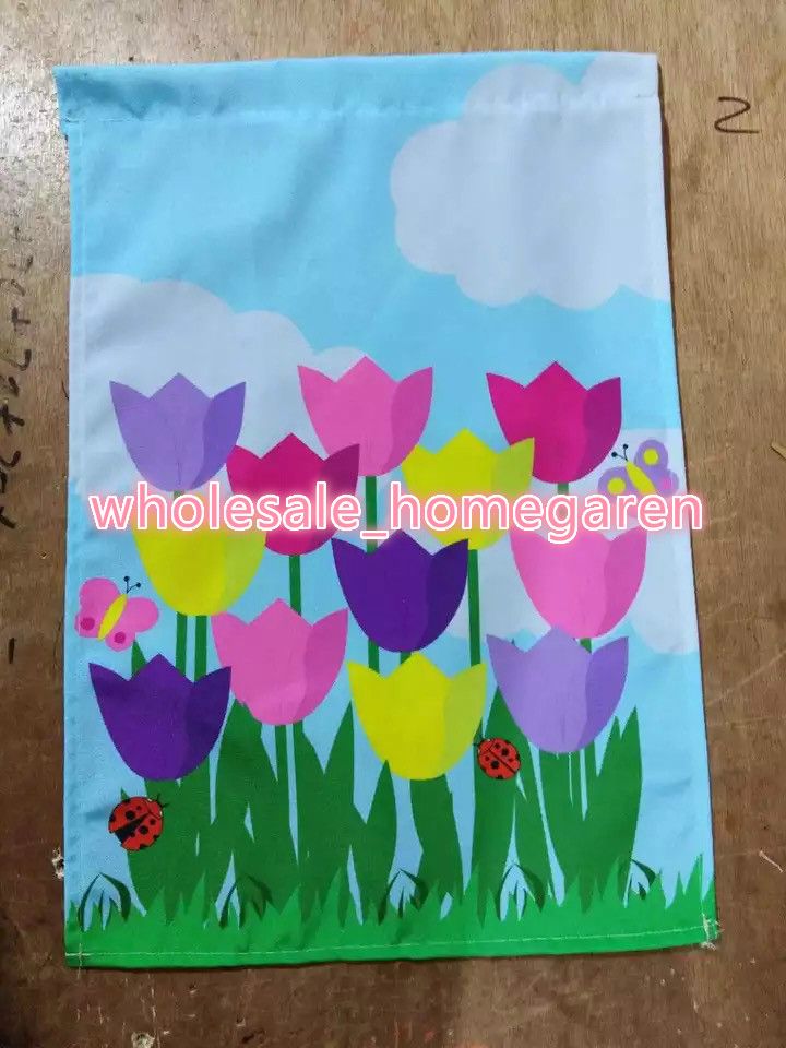 2020 Polyester Grandma Garden Flags Flowers Garden Flag Mothers