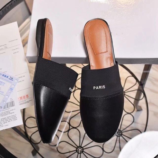 women's leather slippers rubber sole