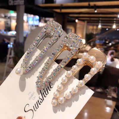 3Piece/Set Water Drill Barrettes Duck Mouth Hair Pins Female Alloy Hair Clips Girls Newest Hair Accessories 3Piece/Set Water Drill Barrettes Duck Mouth Hair Pins Female Alloy Hair Clips Girls Newest Hair Accessories
