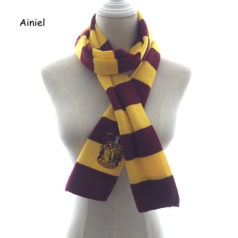 Ainiel Hermione Gryffindor Slytherin Hufflepuff Ravenclaw Bufandas Trajes Cosplay Pañuelo Hombres Mujeres Boy Girl Scarf