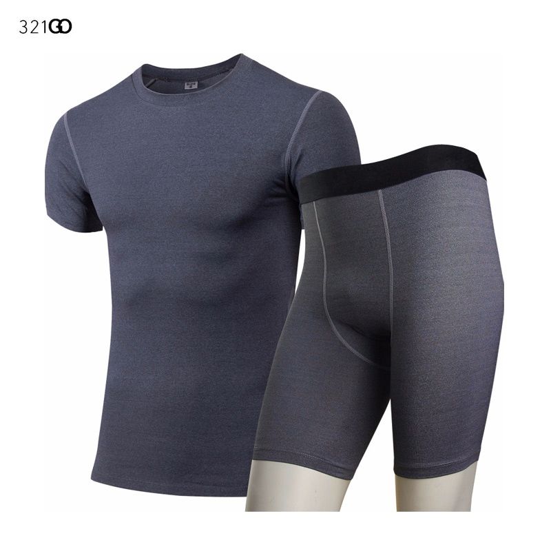 Men/'s Compression Athletic Base Layers Shirt Long Leggings Running Yoga Fitness