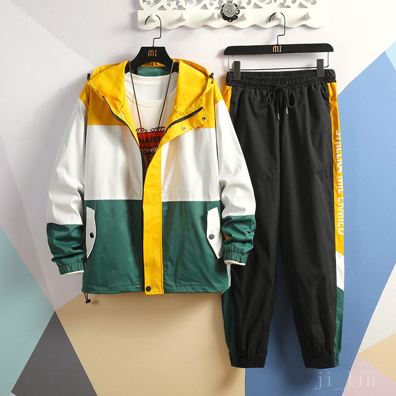 blue and yellow tracksuit