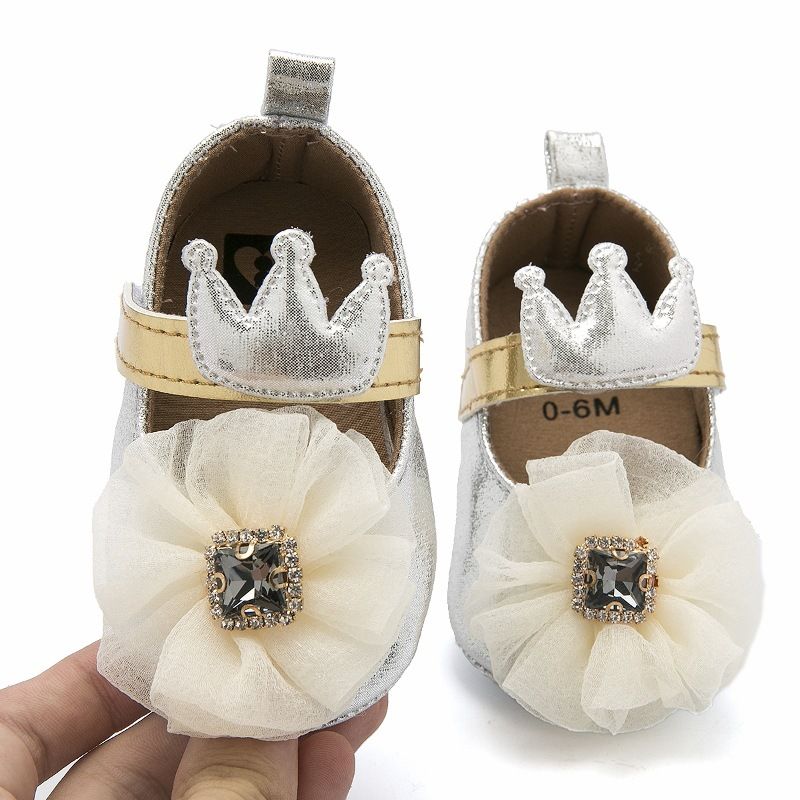 Tariff Suburb Lukewarm baby designer shoes large floral crown kids designer shoes princess baby  girl shoes Moccasins Soft First