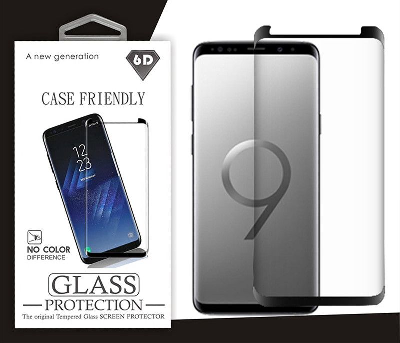 5d Full Curved Tempered Glass For Samsung Note 10 S10 Plus S9 Screen Case Friendly Protector For Samsung S8 S8 Plus S7 Edge Note 9 Note 8 Touch Screen