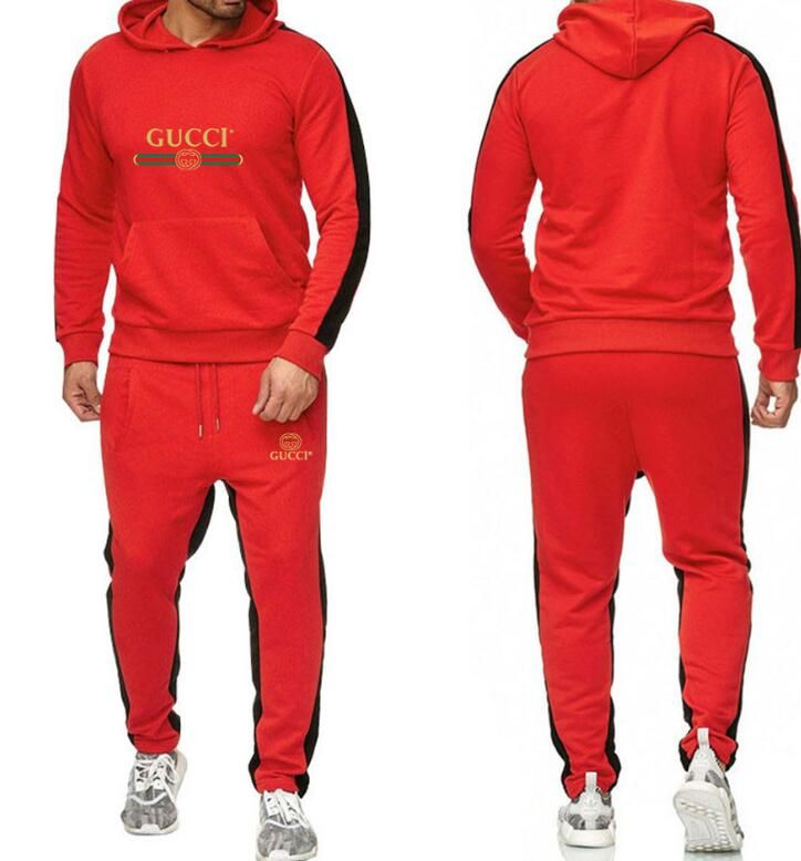 red polo jogging suit