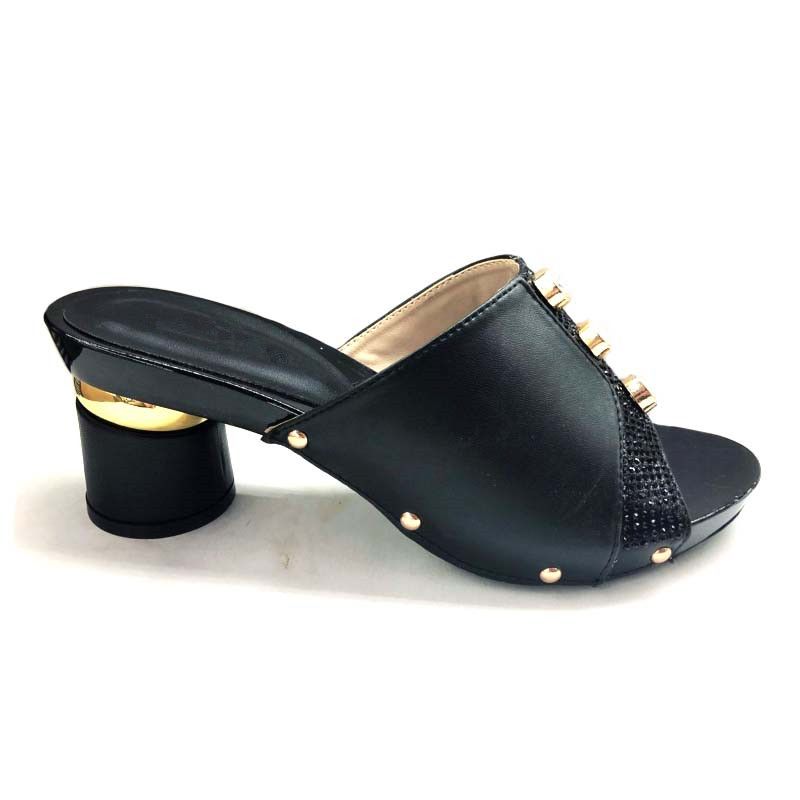 Acheter Pas Cher Nouvelle Arrivée De Mode Africaine Femme Talons Hauts  Rhinetone Chaussures Noir Couleur De Mariage De Dames De Femmes Africaines  Femmes Parti Chaussures Slip Sur Chaussures Du 31,73 € | Fr.Dhgate