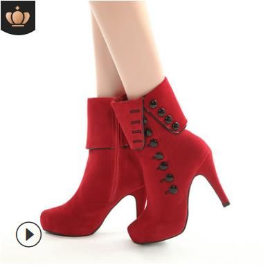 botas rojas mujer