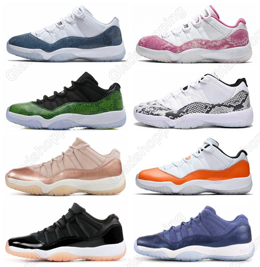 low top pink snakeskin 11s