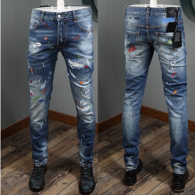 mens slim paint splatter jeans