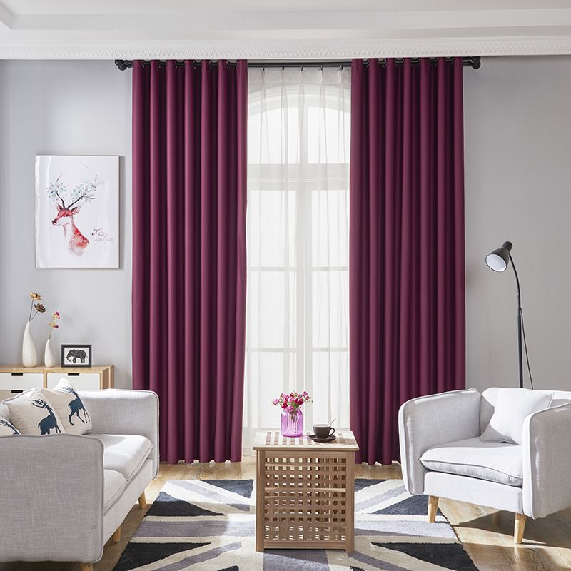 2020 Blackout Curtains For Bedroom Thermal Insulating Solid