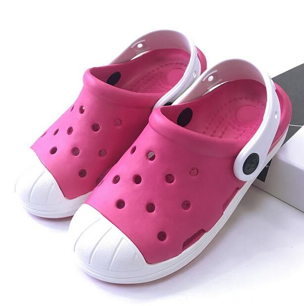 Summer Kids Toddlers Boys Hole Slip on Shoes Comfort Beach Slippers Breathable