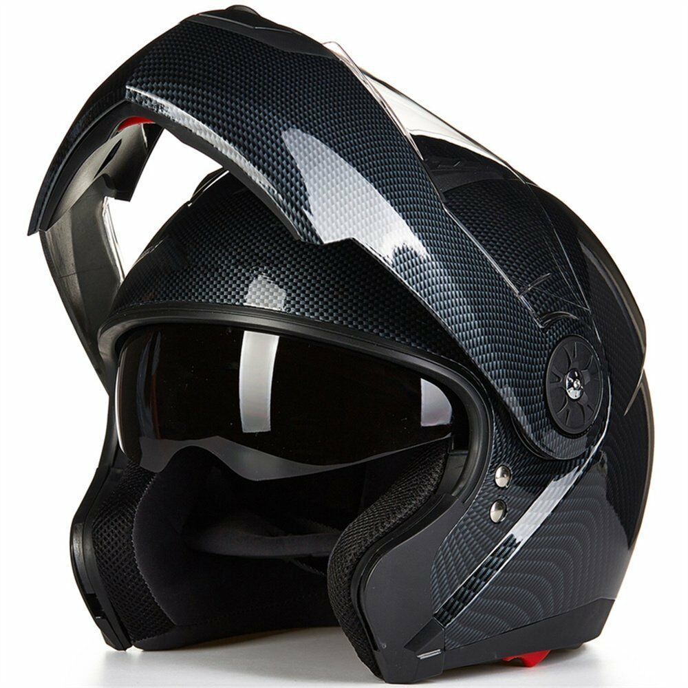 ILM Casco de motocicleta modular volteable DOT