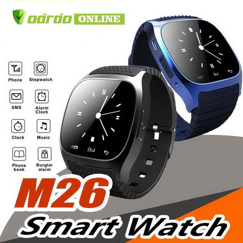 Suministro Al Por Mayor Bluetooth Smart Watch M26 Con Cámara Compatible Con  Facebook Whatsapp Twitter Sync SMS Smartwatch Compatible Con Tarjeta SIM TF  Para IOS Android De Mimgostore, 4,59 € | Es.DHgate.Com