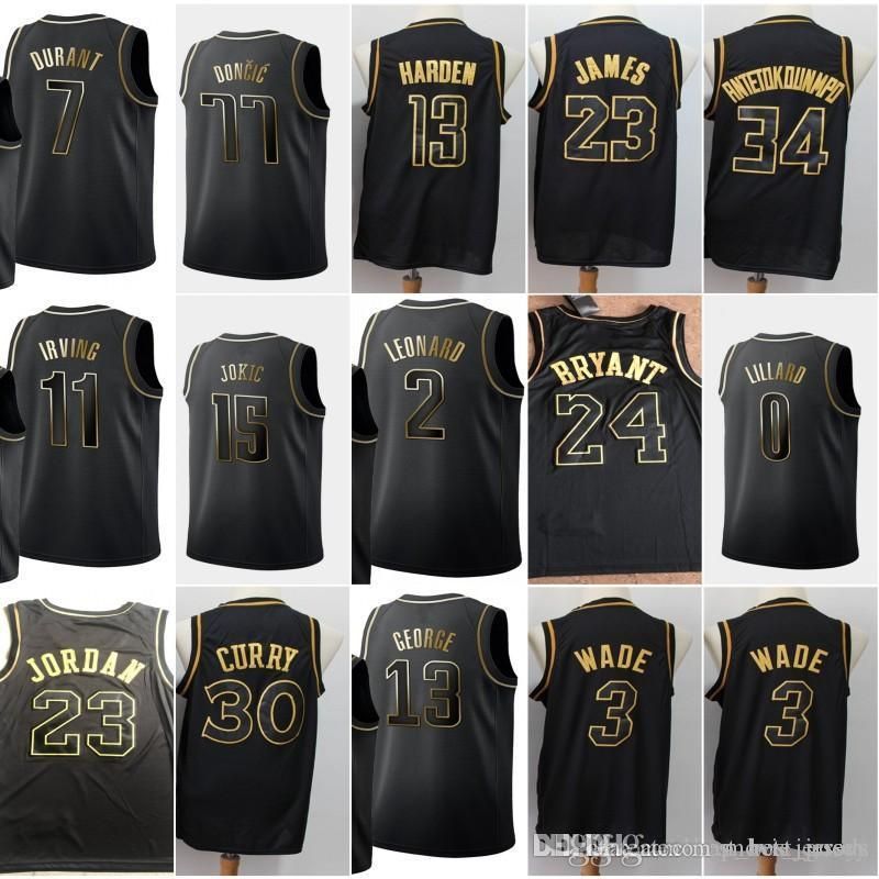 kobe bryant black and gold jersey
