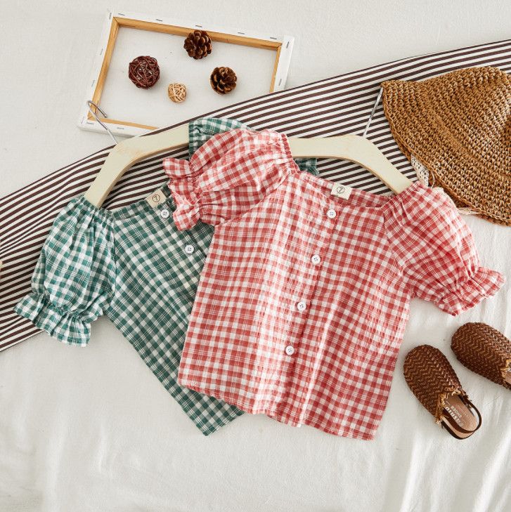 Lo mejor camisa de cuadros niña - Blusas y camisas 2022 - Aliexpress