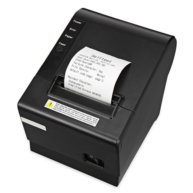 2020 JP80A Small Pos Printer 300Mm/S 80Mm Receipt Thermal Printer With Usb Lan Port