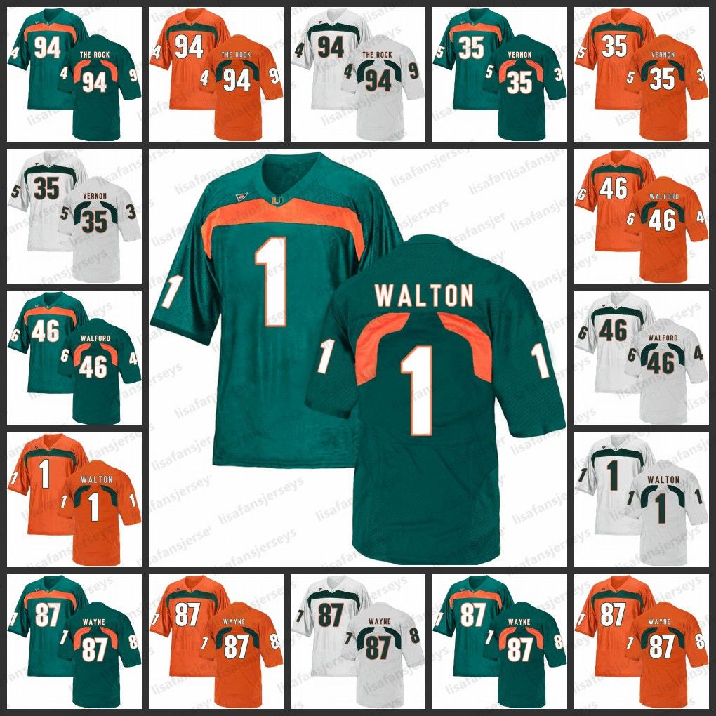 the rock miami hurricanes jersey