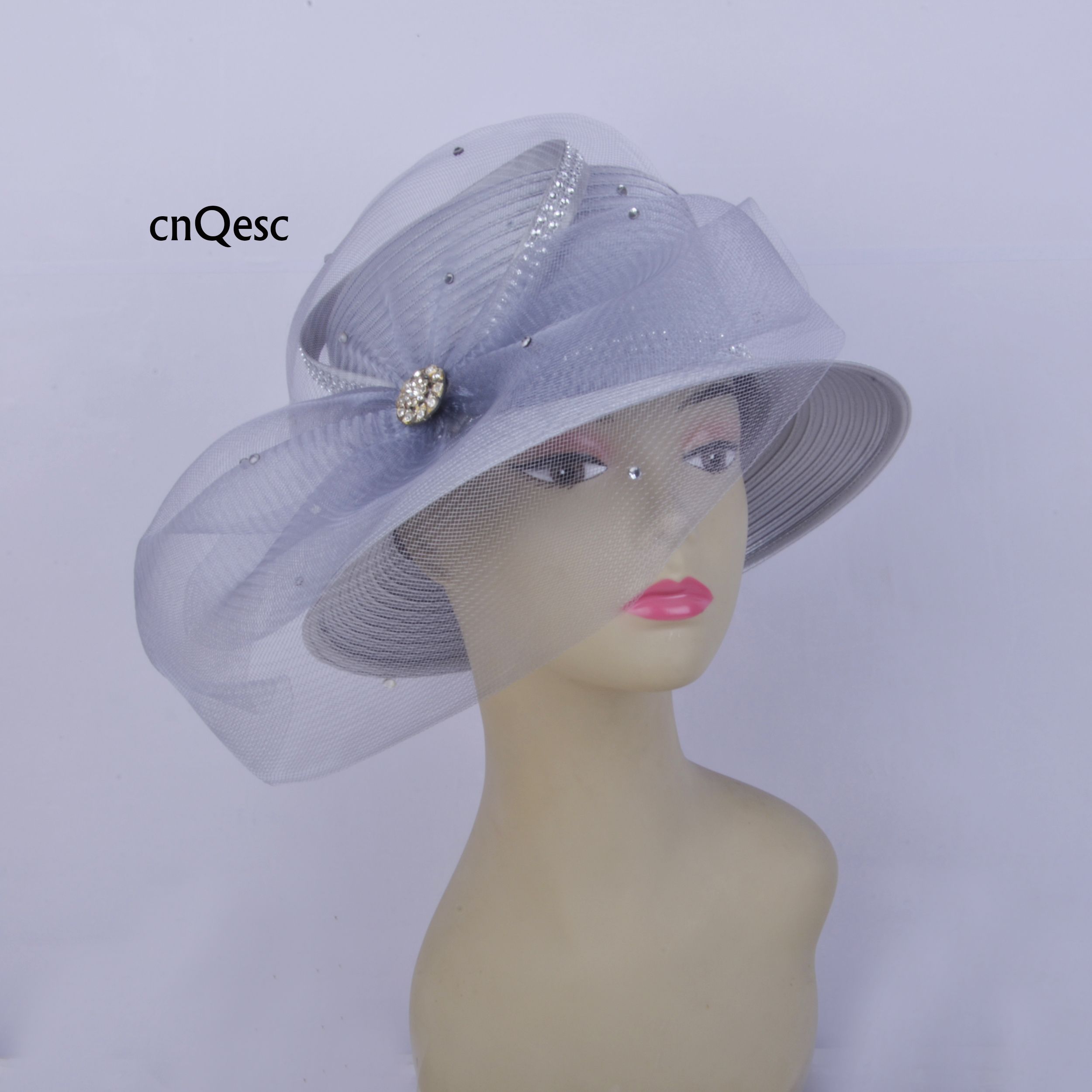 silver ladies hat