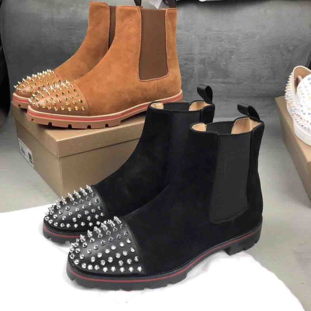 red bottom boots for men