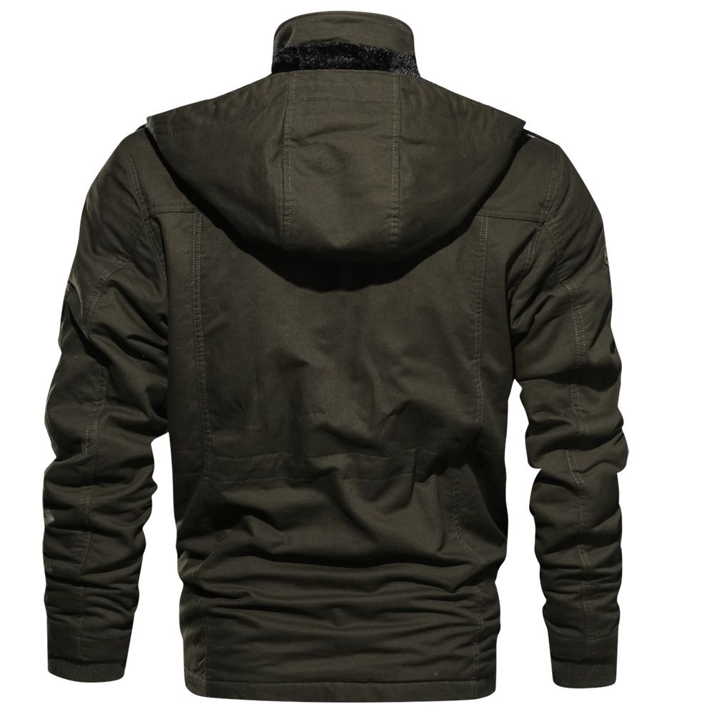Men Jackets Coats Faux Fur Lined Waist 