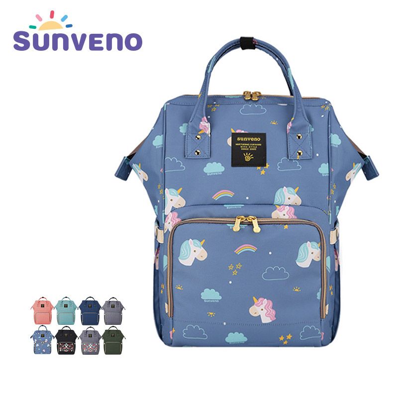4Pcs//set Mummy Travel Baby Nappy Changing Bags Multifunctional Shoulder Blue