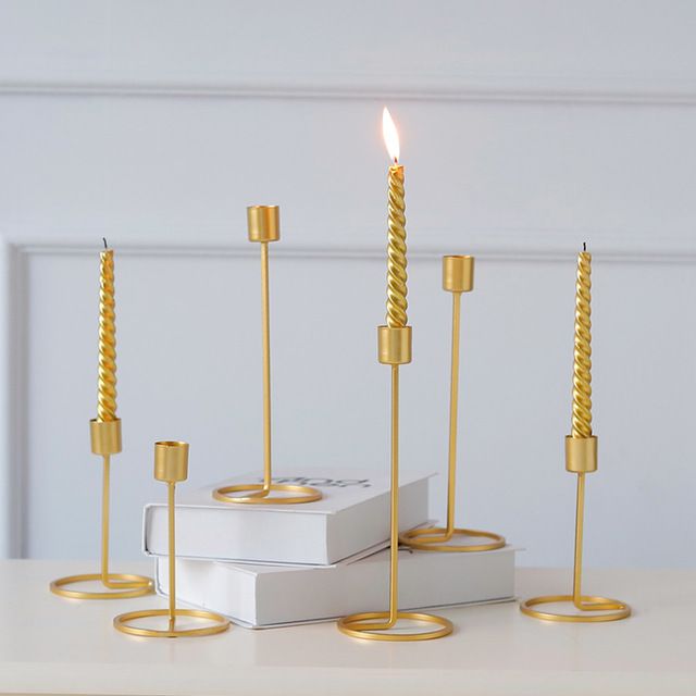 modern table candle holders