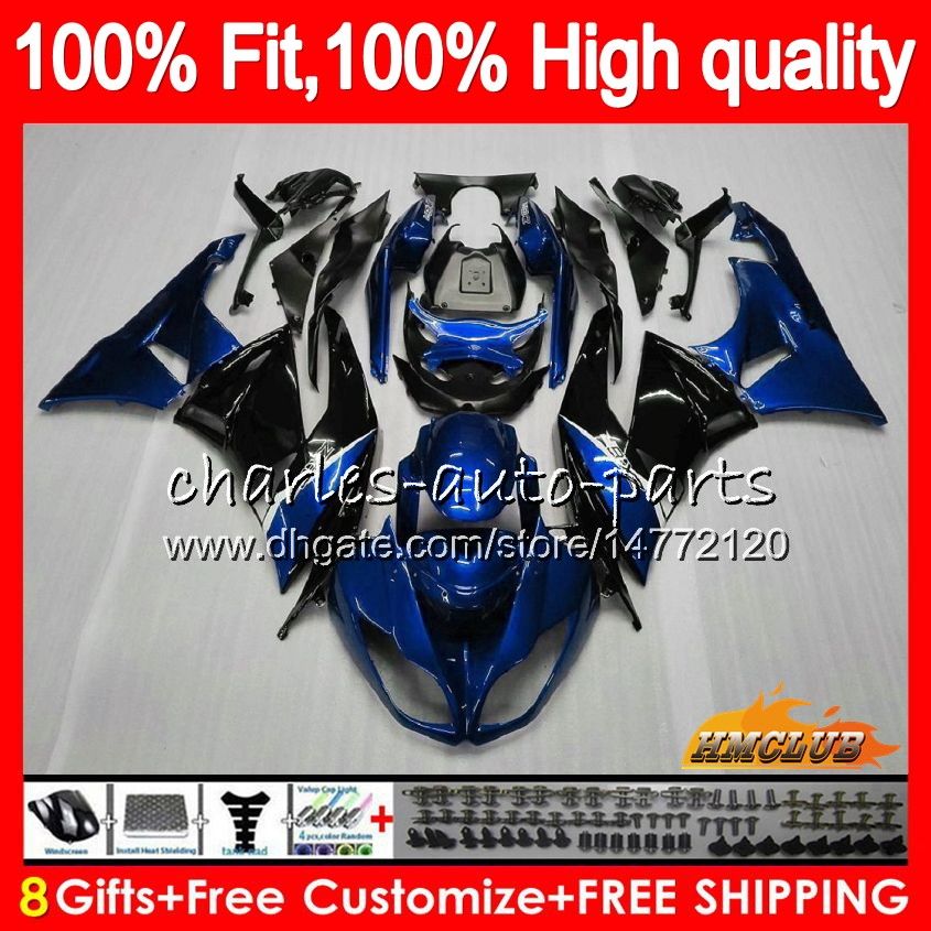 Injection For KAWASAKI ZX 6R ZX 636 ZX6R 13 14 15 16 17 32HC.7 ZX 636 600CC Blue Black ZX636 ZX 6R 2013 2014 2015 2016 2017 OEM Fairing Motorcycle Fairings Cheap Motorcycle Fairings For Cruisers From Charles Auto Parts, $324.03| DHgate.Com