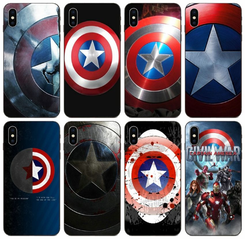 Tongtrade Marvel Hero Captain America Case For Iphone 12 11 Pro Max X Xr Xs 8 7 6s 5s Case Galaxy A6 A60 A6s Honor 9 Redmi 7 8 Wholesale From Tongtrade 1 63 Dhgate Com