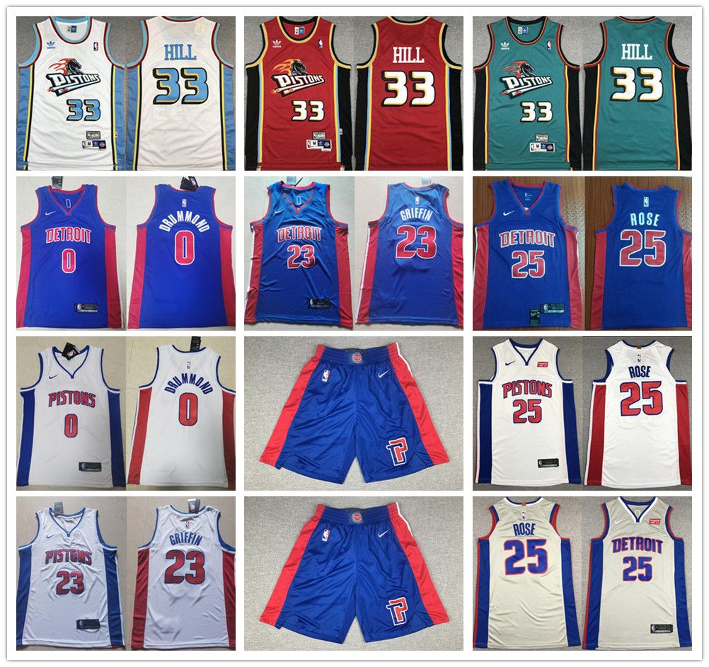 grant hill white pistons jersey