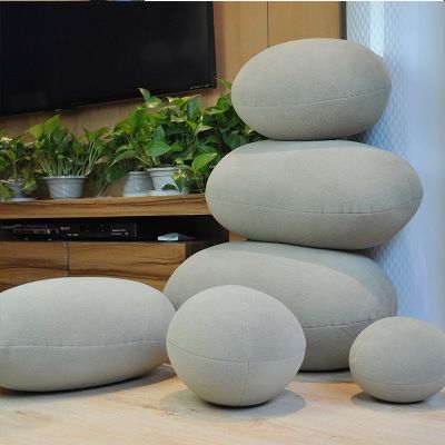 Creative 3d Stone Floor Pillows Stuffed Huge Stone Pillows Floor
