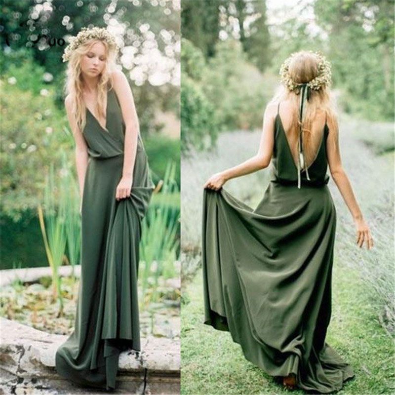 olive green bridesmaid dresses