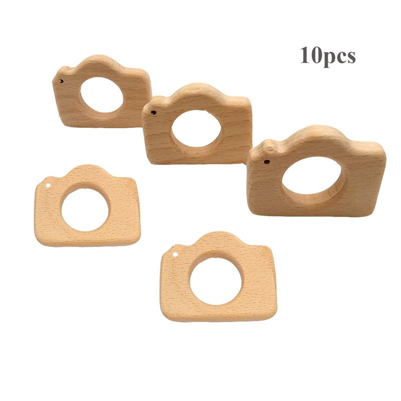 wooden camera teether