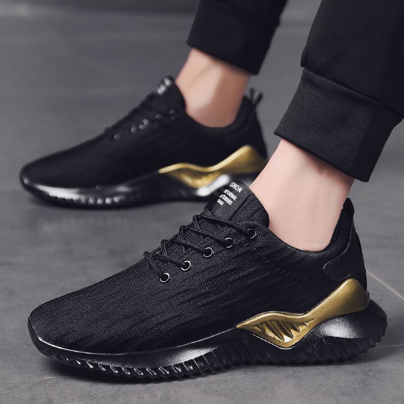 mens black trainer style shoes