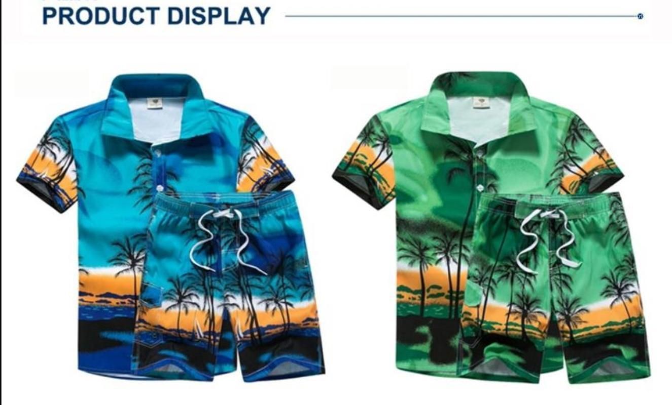 Compre Ternos Coqueiro Impresso Praia Camisas Pólo Curto Pant Ternos Stage Costumes Roupa Homens Designer De Play01, $163,58 | Pt.Dhgate.Com