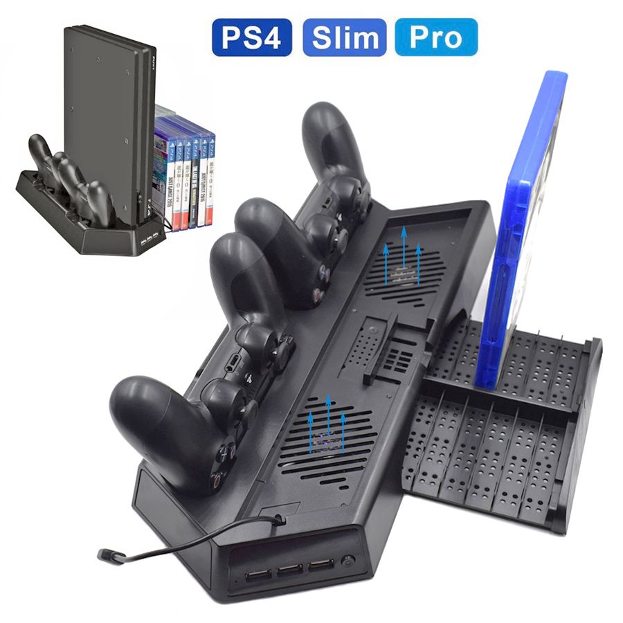 Acquistare Yoteen PS4 Pro Slim Verticale Supporto Ventola Di Raffreddamento  Controller Di Ricarica Dock Station 3 Porta HUB Extra Playstation 4  Economico | Consegna Veloce E Qualità | It.Dhgate