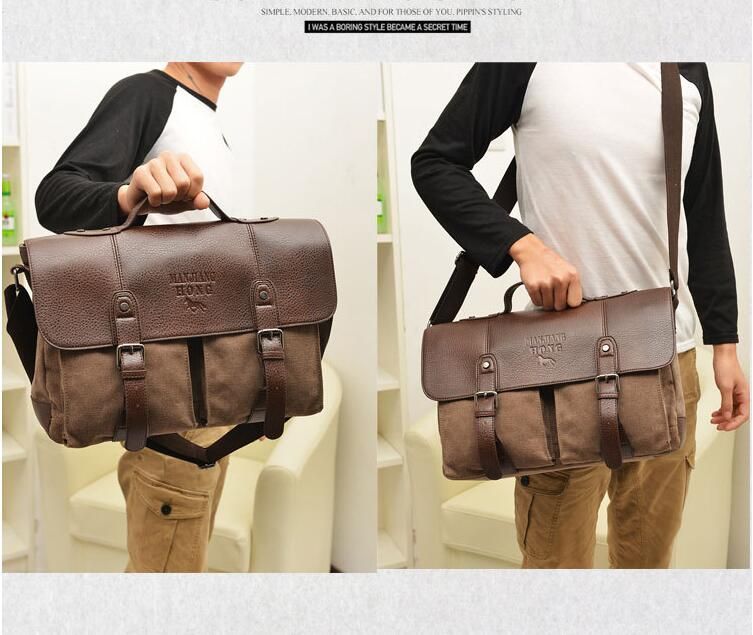 Bolso Bandolera Bandolera De Lona Para Hombre Bolso Bandolera Bandolera De Lona Para Hombre