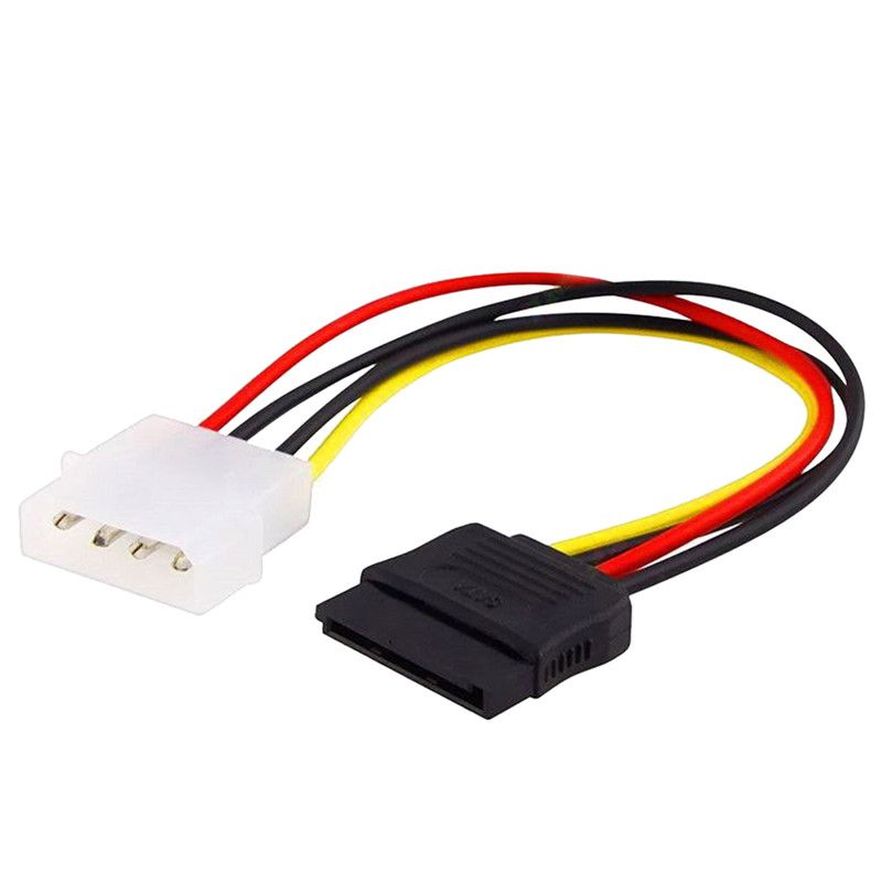1x IDE//Molex//IP4//4-Pin To SATA 15 Pin Connector Converters Adapter Accessories