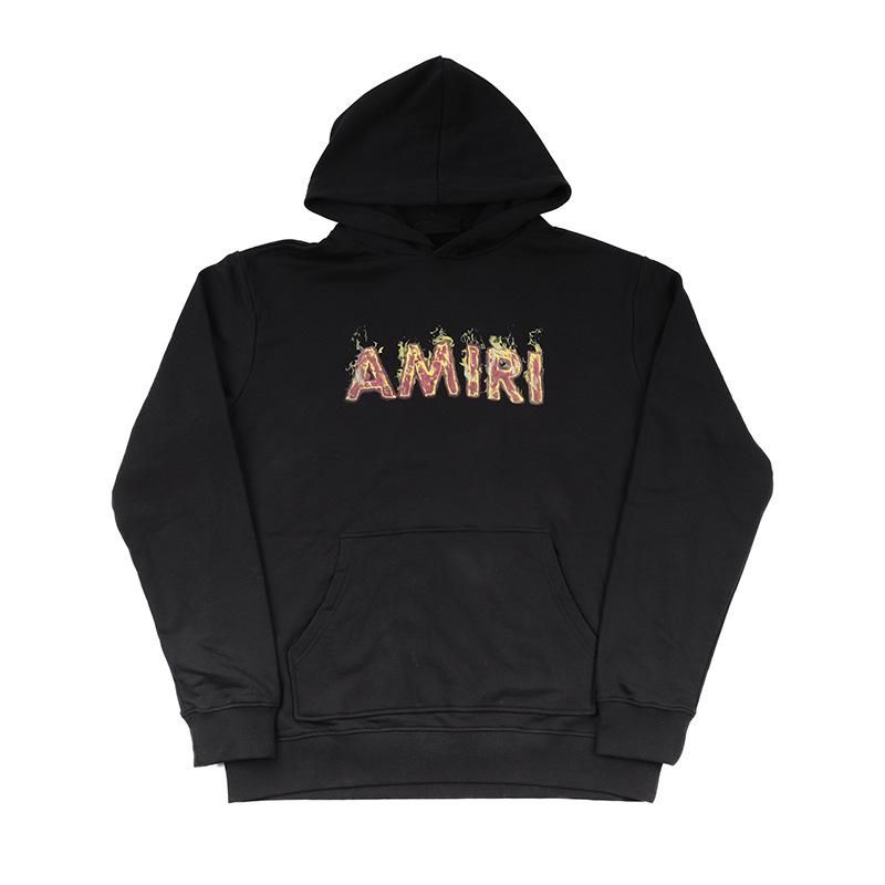 Popular Logo AMIRI Fire Letters Printed 