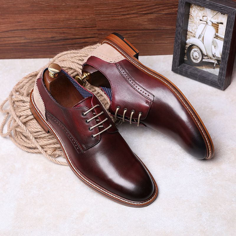DESAI Men Shoes High Quality Genuine Leather Shoes Men Business Suits ...