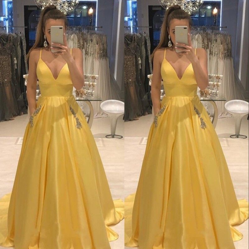 yellow formal dresses under 100
