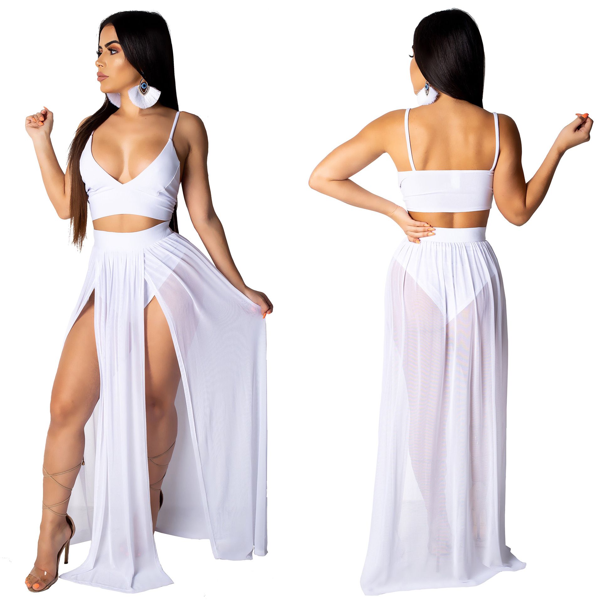 high slit summer dress