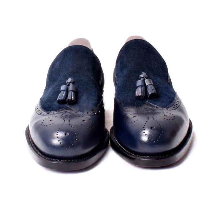 zapatos de vestir hombre azul marino