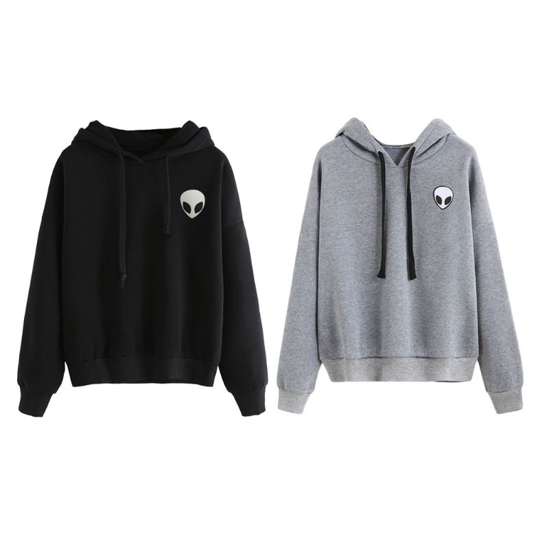 Alion Womens Long Sleeve V Neck Hoodie Tops Casual Pullover