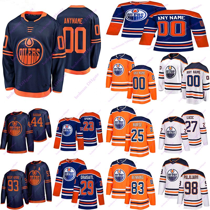2021 Edmonton Oilers Jerseys 97 Connor McDavid 74 Ethan Bear 29 Leon