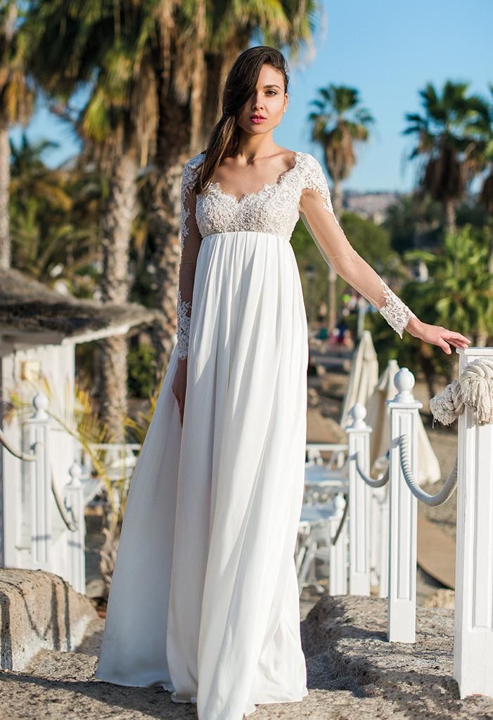long sleeve empire dress