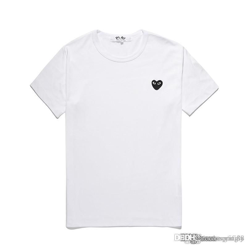 cdg black heart t shirt